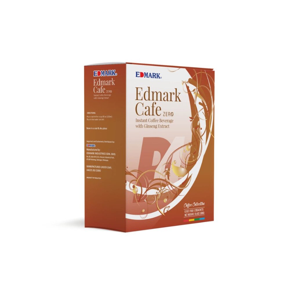 EDMARK Ginseng Arabica Coffee Pods | Energizing Single-Serve Blend (20-Pack)